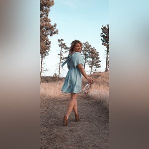 Baby blue dress— Baby Shower